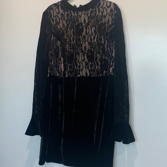 For ever 21 velvet lace dress plus size 3X whimsigoth, Fariy, goth holiday - Picture 1 of 6